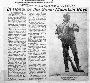 Ethan Allen statue, Rutland